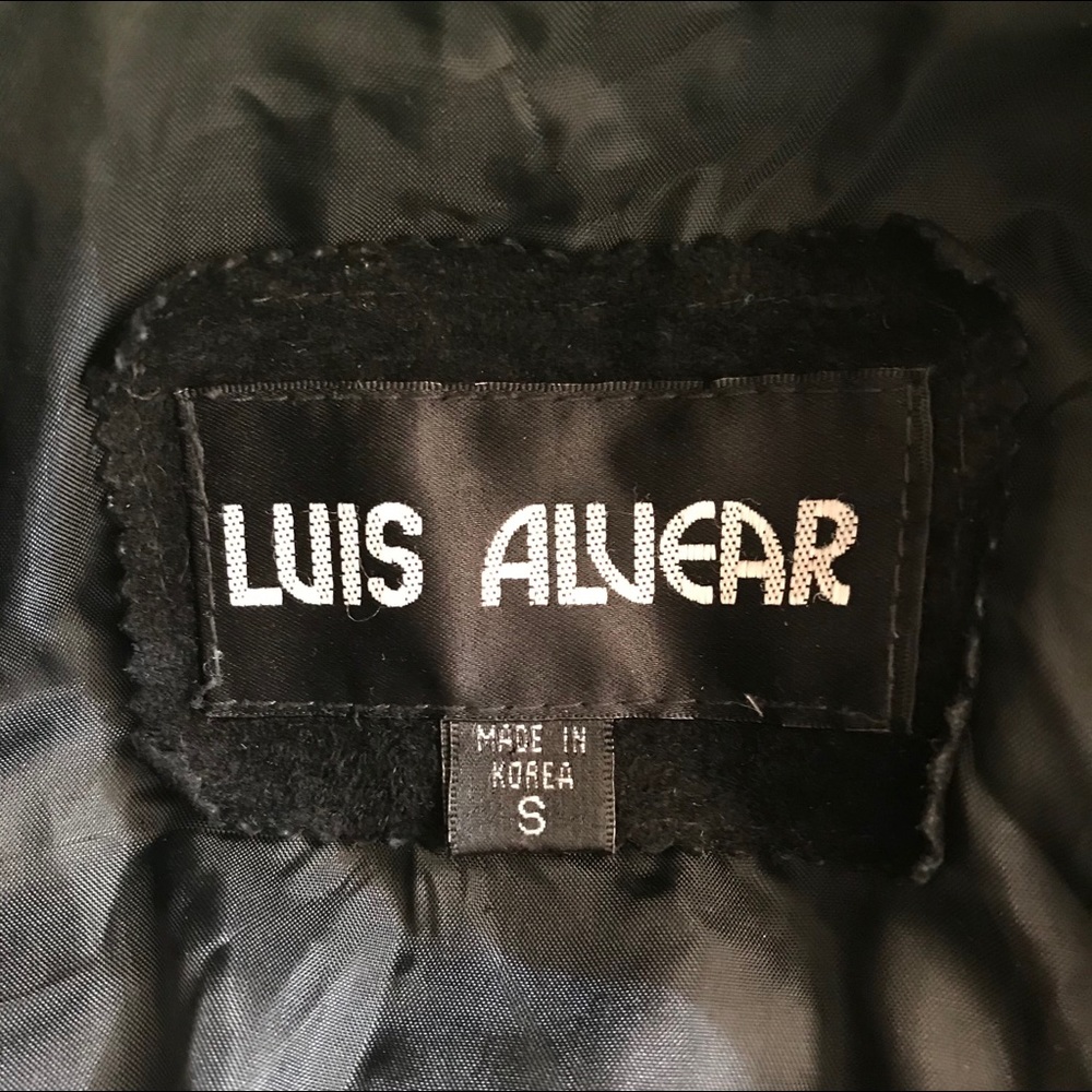 Vintage Black Leather Luis Alvear Jacket - Picture 2 of 3